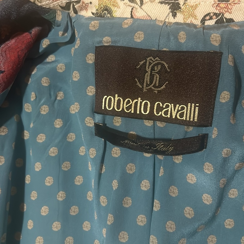 Roberto Cavalli Patchwork Denim Jacket - image 4